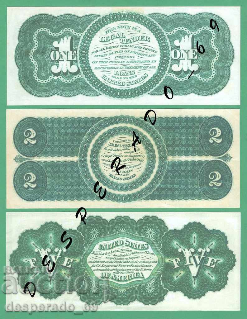 Auction  (¯` '• .¸ (Reproduction) United States 1862-1863 UNC -9 Banknote. •' ´¯)