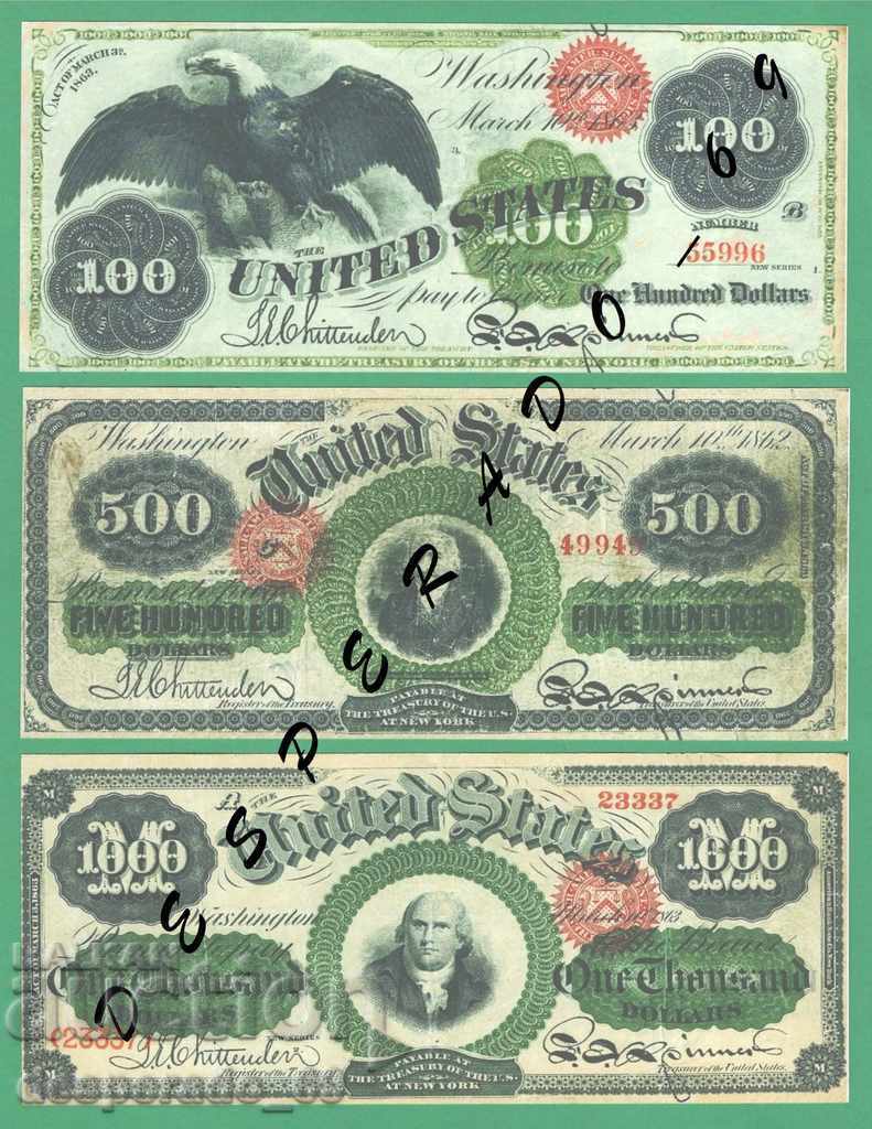 (¯` '• .¸ (Reproduction) United States 1862-1863 UNC -9 Banknote. •' ´¯) - 6