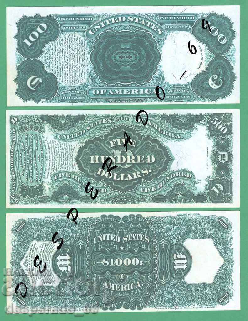 (¯` '• .¸ (Reproduction) USA 1880 UNC -9 Banknote¸. •' ´¯) - 7 (¯` '• .¸ (Reproduction) USA 1880 UNC -9 Banknote¸. •' ´¯) - 7