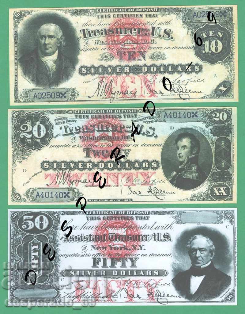 (¯ '' • .¸ (Αναπαραγωγή) ΗΠΑ 1878 UNC -6 Τραπεζογραμμάτια • '' ¯) με τιμή 18.00 BGN | € 9.20 (¯ '' • .¸ (Αναπαραγωγή) ΗΠΑ 1878 UNC -6 Τραπεζογραμμάτια • '' ¯) με τιμή 18.00 BGN | € 9.20