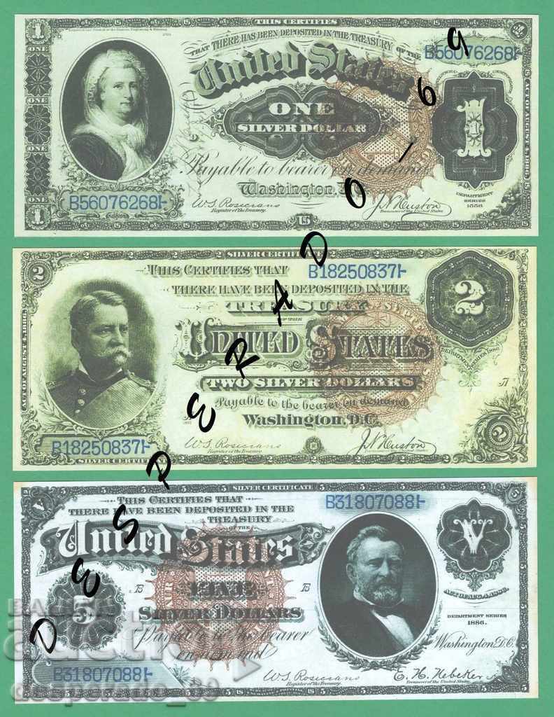 (¯` '• .¸ (Reproduction) USA 1886 UNC -5 Banknotes¸. •' ´¯) with price 15.00 BGN | € 7.67 (¯` '• .¸ (Reproduction) USA 1886 UNC -5 Banknotes¸. •' ´¯) with price 15.00 BGN | € 7.67
