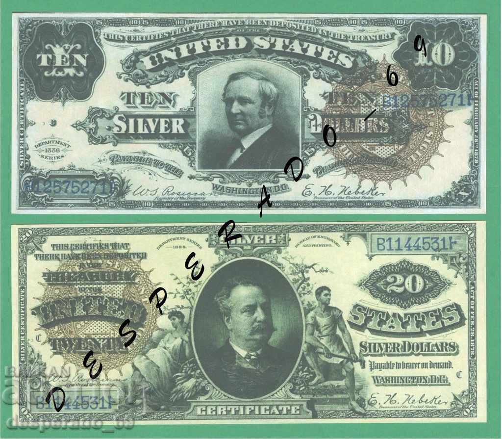 Delivery of (¯` '• .¸ (Reproduction) USA 1886 UNC -5 Banknotes¸. •' ´¯) Delivery of (¯` '• .¸ (Reproduction) USA 1886 UNC -5 Banknotes¸. •' ´¯)