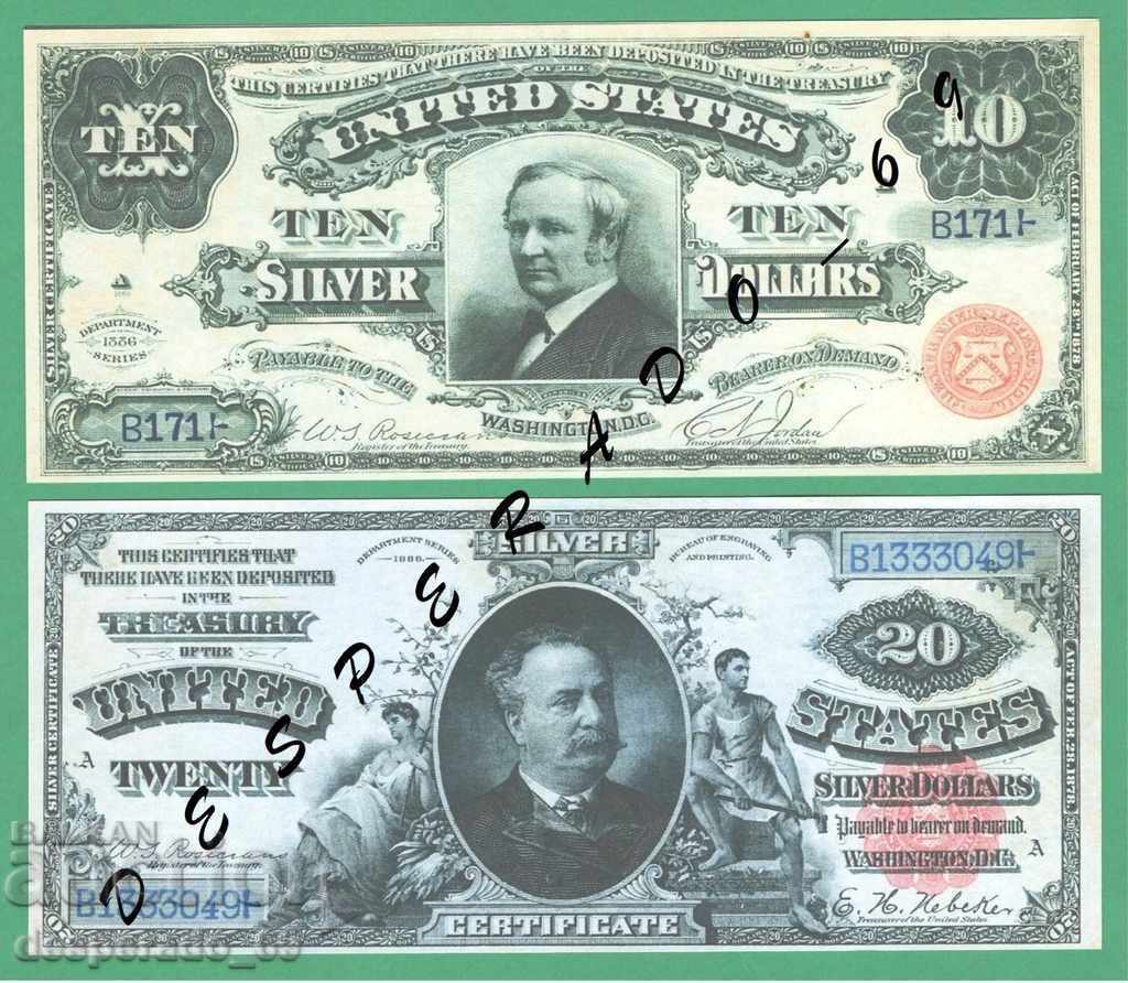 Delivery of (¯` '• .¸ (Reproduction) USA 1886 UNC -5 Banknotes¸. •' ´¯) Delivery of (¯` '• .¸ (Reproduction) USA 1886 UNC -5 Banknotes¸. •' ´¯)