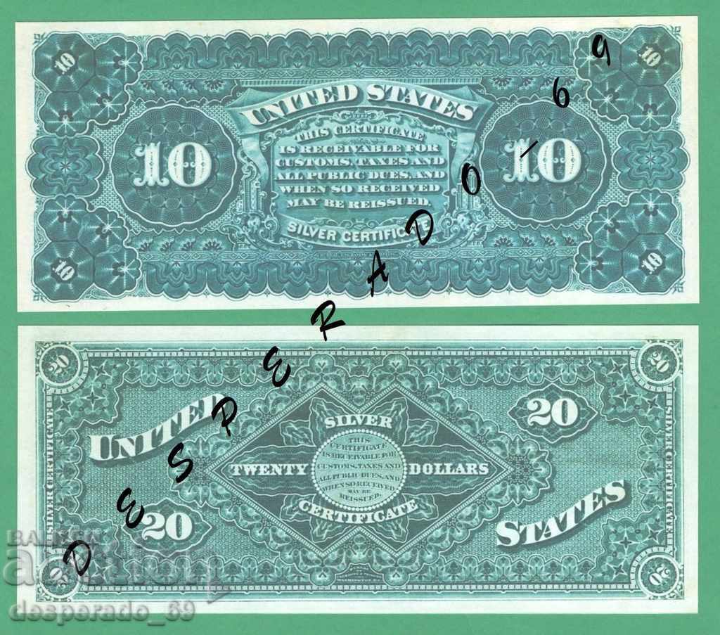 (¯` '• .¸ (Reproduction) USA 1886 UNC -5 Banknotes¸. •' ´¯) - 5 (¯` '• .¸ (Reproduction) USA 1886 UNC -5 Banknotes¸. •' ´¯) - 5