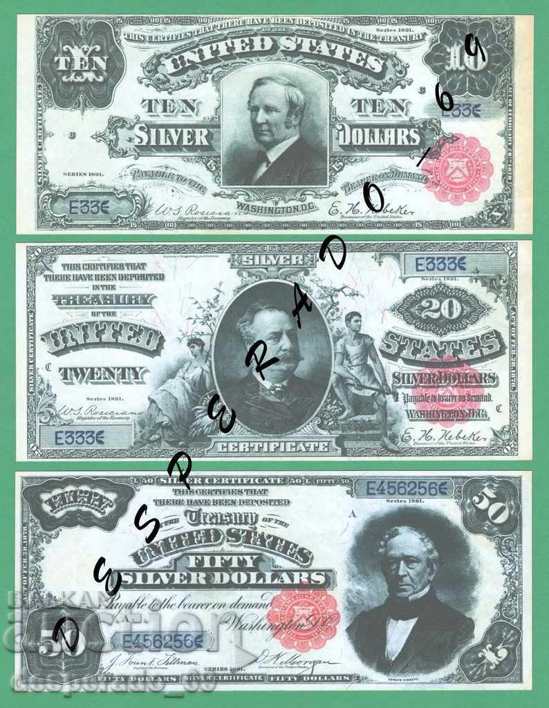 Παράδοση (¯ '' • .¸ (Αναπαραγωγή) ΗΠΑ 1891 UNC -8 Τραπεζογραμμάτιο " Παράδοση (¯ '' • .¸ (Αναπαραγωγή) ΗΠΑ 1891 UNC -8 Τραπεζογραμμάτιο "