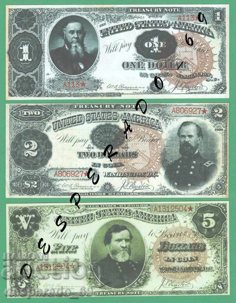 (¯` '• .¸ (Reproduction) USA 1890 UNC -7 Banknote¸. •' ´¯) with price 28.00 BGN | € 14.32 (¯` '• .¸ (Reproduction) USA 1890 UNC -7 Banknote¸. •' ´¯) with price 28.00 BGN | € 14.32