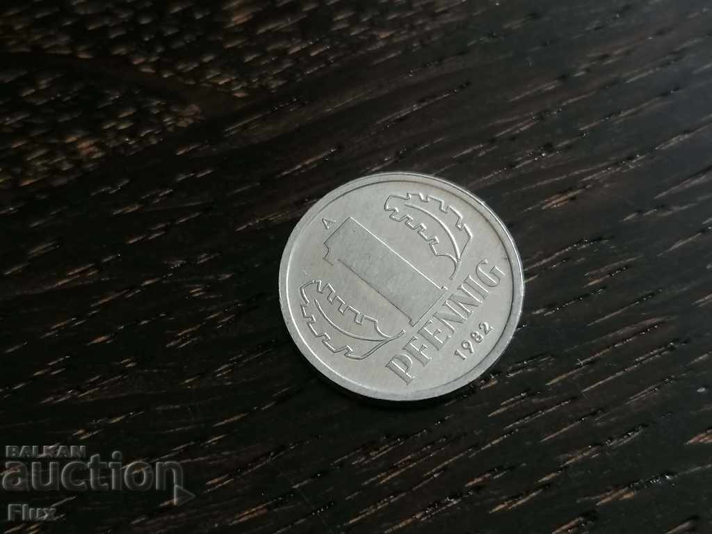 Монета - Германия - 1 пфениг | 1982г.; серия А