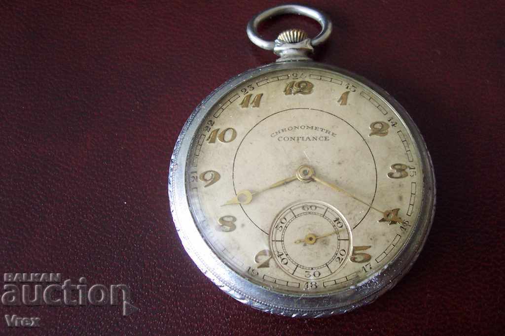 Джобен часовник  CHRONOMETRE  CONFIANCE