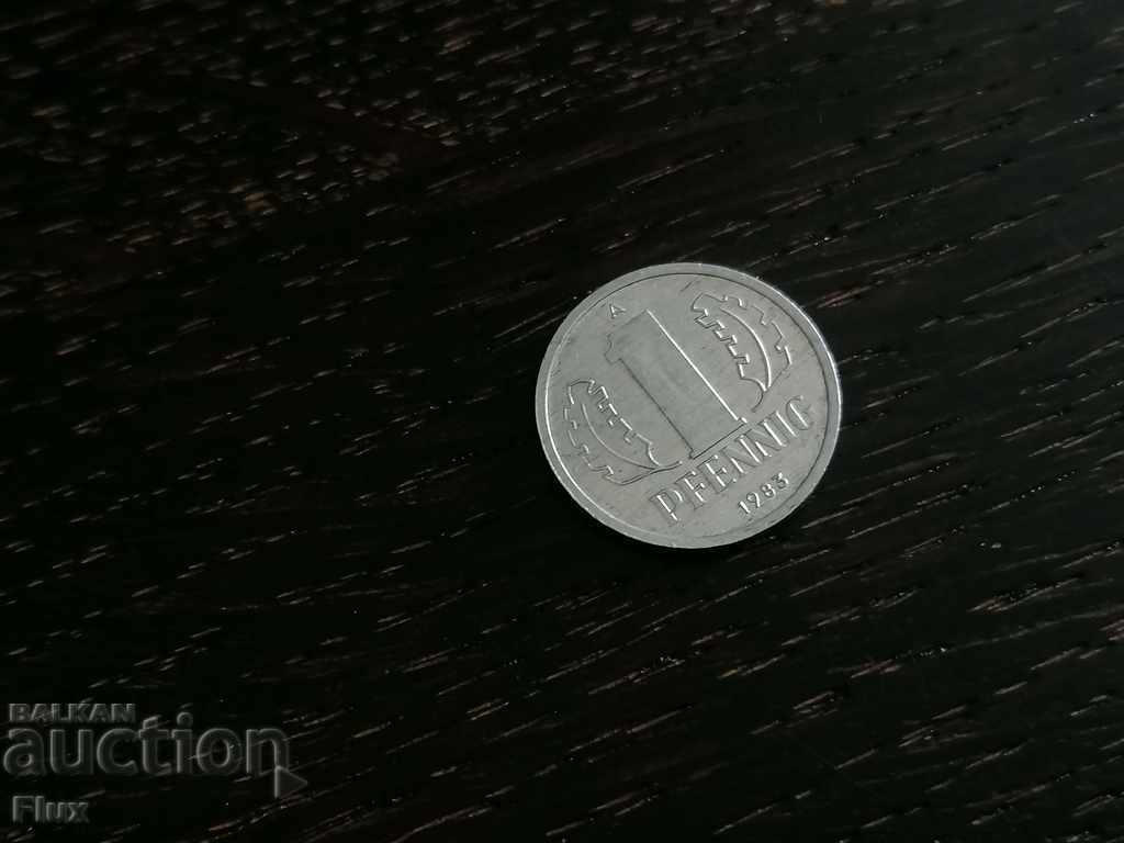 Coin - Germany - 1 pfennig | 1983; Series A