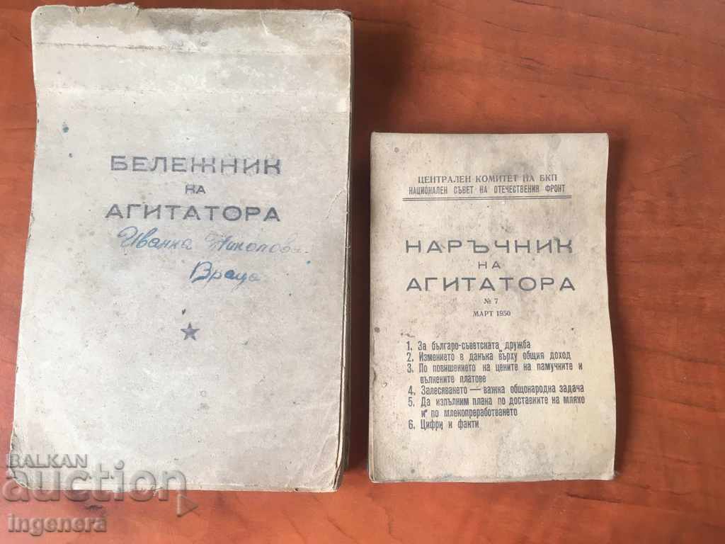 Manualul și caietul Agitator-1950