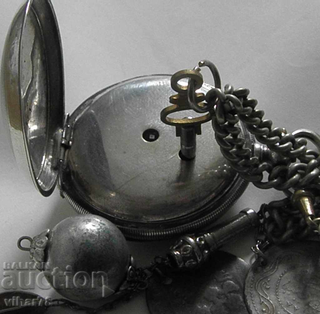 SILVER TURKISH-OTTOMAN POCKET WATCH - 5 SILVER TURKISH-OTTOMAN POCKET WATCH - 5