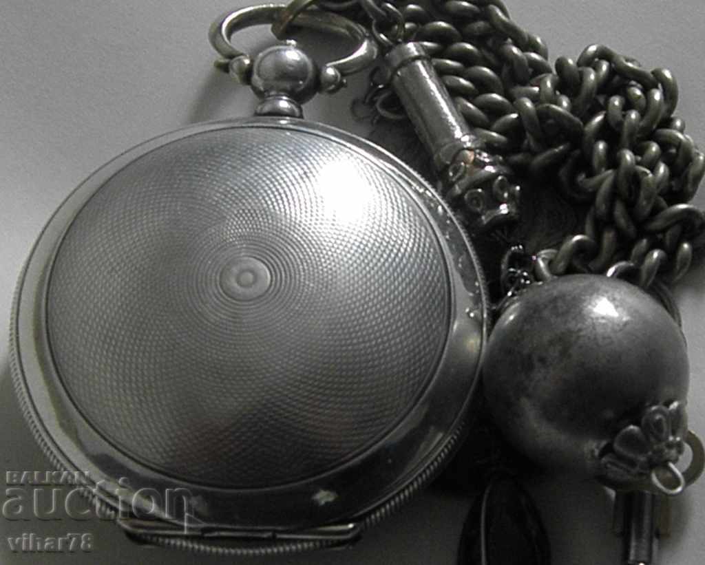 SILVER TURKISH-OTTOMAN POCKET WATCH - 7 SILVER TURKISH-OTTOMAN POCKET WATCH - 7