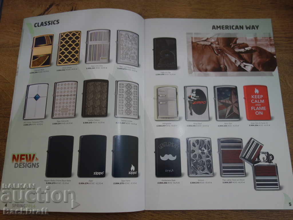 Catalog, brosura, revista Bricheta ZIPO ZIPPO 2014г. cu preț 18.00 BGN | € 9.20