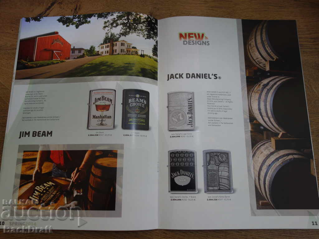 Livrarea Catalog, brosura, revista Bricheta ZIPO ZIPPO 2014г.