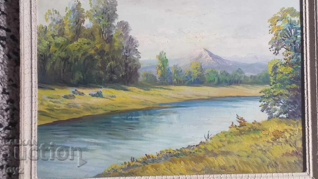 OLD PAINTING FOREST LANDSCAPE (oil paints) mastery