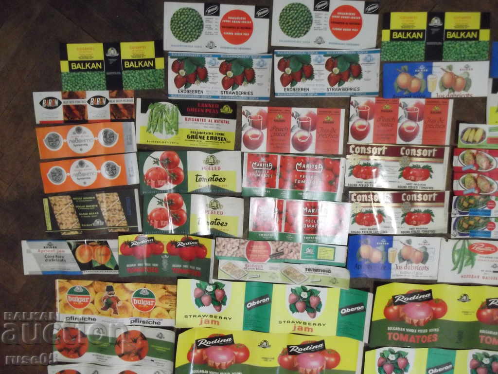 Delivery of Lot of 70 pcs. label for cans and jars Delivery of Lot of 70 pcs. label for cans and jars