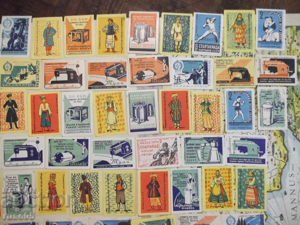 Auction Lot of 100 pcs. label for Soviet matches Auction Lot of 100 pcs. label for Soviet matches