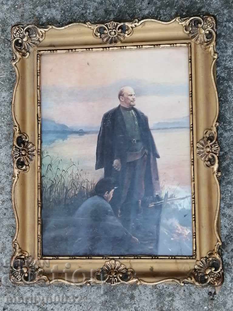 Social Reproduction Photo in Frame Portrait Vladimir Ilyich Lenin - 6