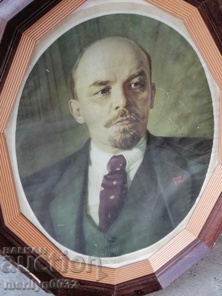 Social Reproduction Photo in Frame Portrait Vladimir Ilyich Lenin - 7 Social Reproduction Photo in Frame Portrait Vladimir Ilyich Lenin - 7
