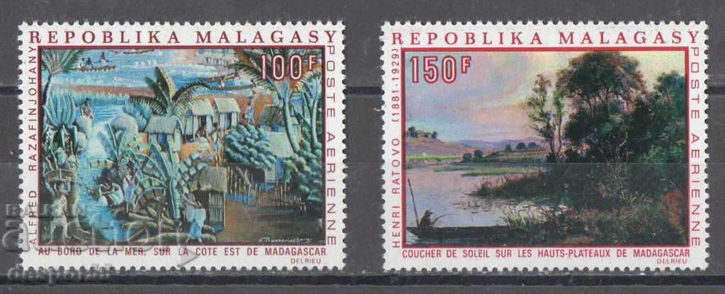 1969. Madagascar. Picturi realizate de artiști din Madagascar.