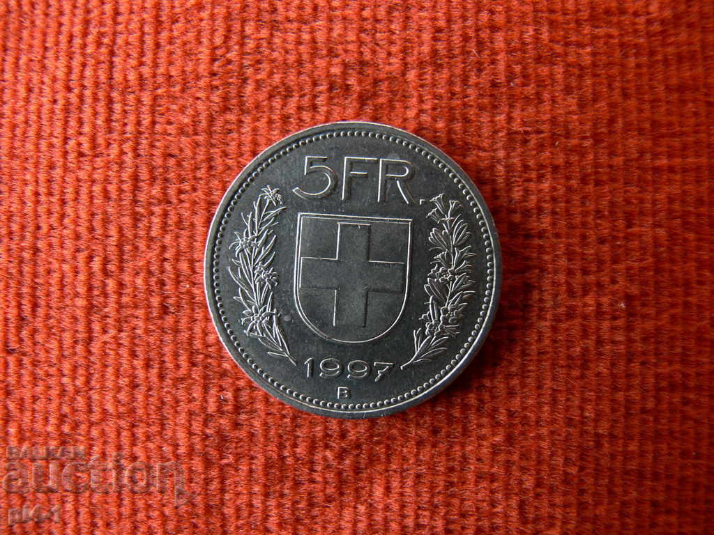 5 franci 1997 - Elveția