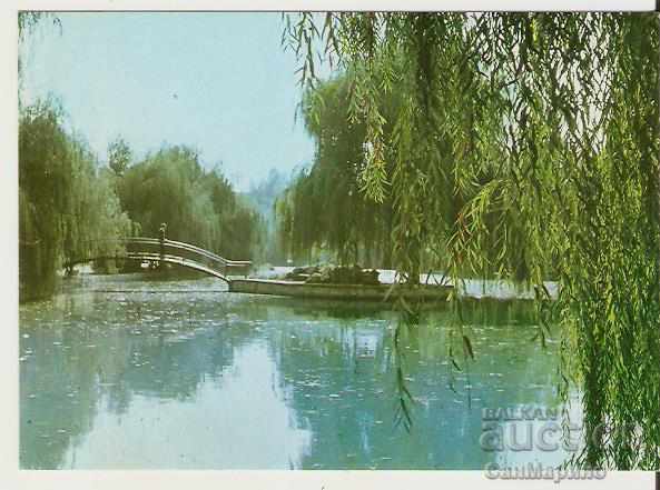 Картичка  България  Толбухин Езерото в парка 2*
