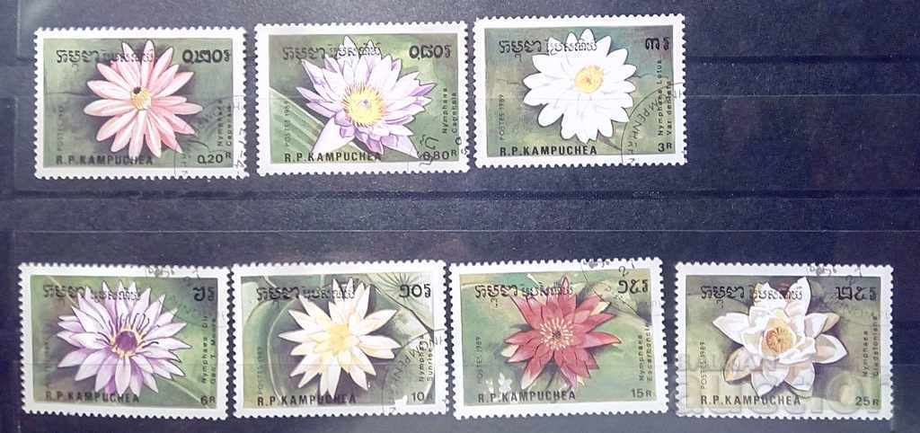 Σειρά επωνυμίας Flora / Flowers Cambodia 1989