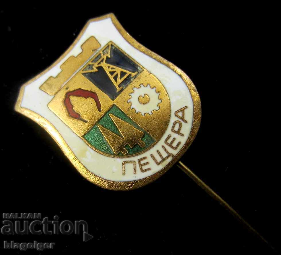 Auction Old Heraldry Badge-Cave-Coat of Arms-Heraldry-Bronze-Enamel Auction Old Heraldry Badge-Cave-Coat of Arms-Heraldry-Bronze-Enamel