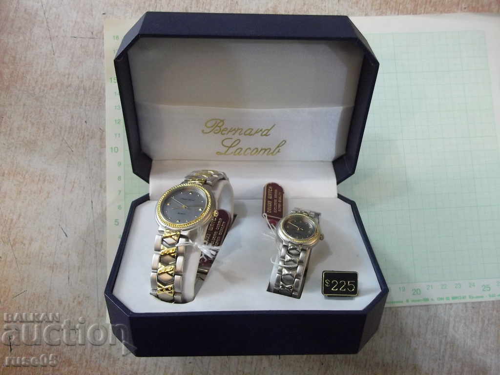 Auction "Bernard Lacomb" watches complete with quartz new chains Auction "Bernard Lacomb" watches complete with quartz new chains