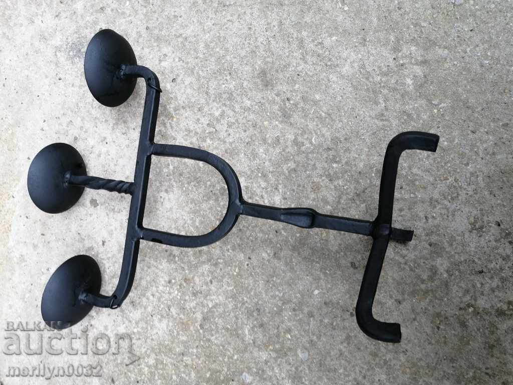 Old forged candlestick, candle, candelabra - 5 Old forged candlestick, candle, candelabra - 5