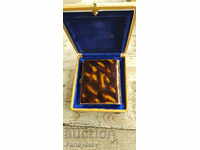 Ασημένιο βραβείο Snuffbox με σμάλτο χελώνα επιγραφή Βουκουρέστι