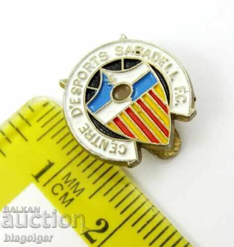 Auction OLD SOCCER BADGE-SABADEL SPAIN-BUTONELA Auction OLD SOCCER BADGE-SABADEL SPAIN-BUTONELA