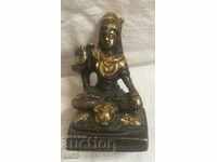 Mic plastic din Buddha - bronz cu auriu.