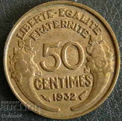 50 εκατοστά 1932, Γαλλία