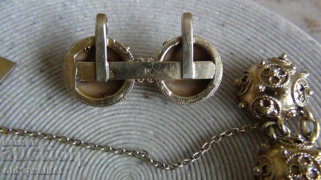 Delivery of Bracelet, old handmade silver with gilding, unique Delivery of Bracelet, old handmade silver with gilding, unique