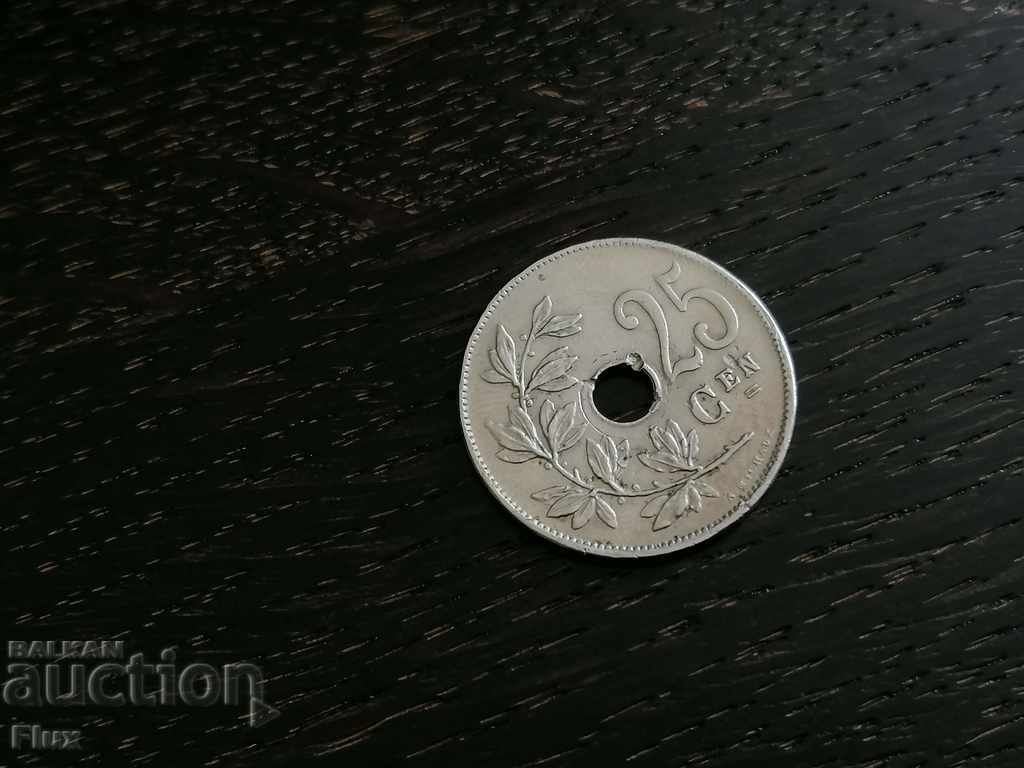 Монета - Белгия - 25 сентима | 1921г.