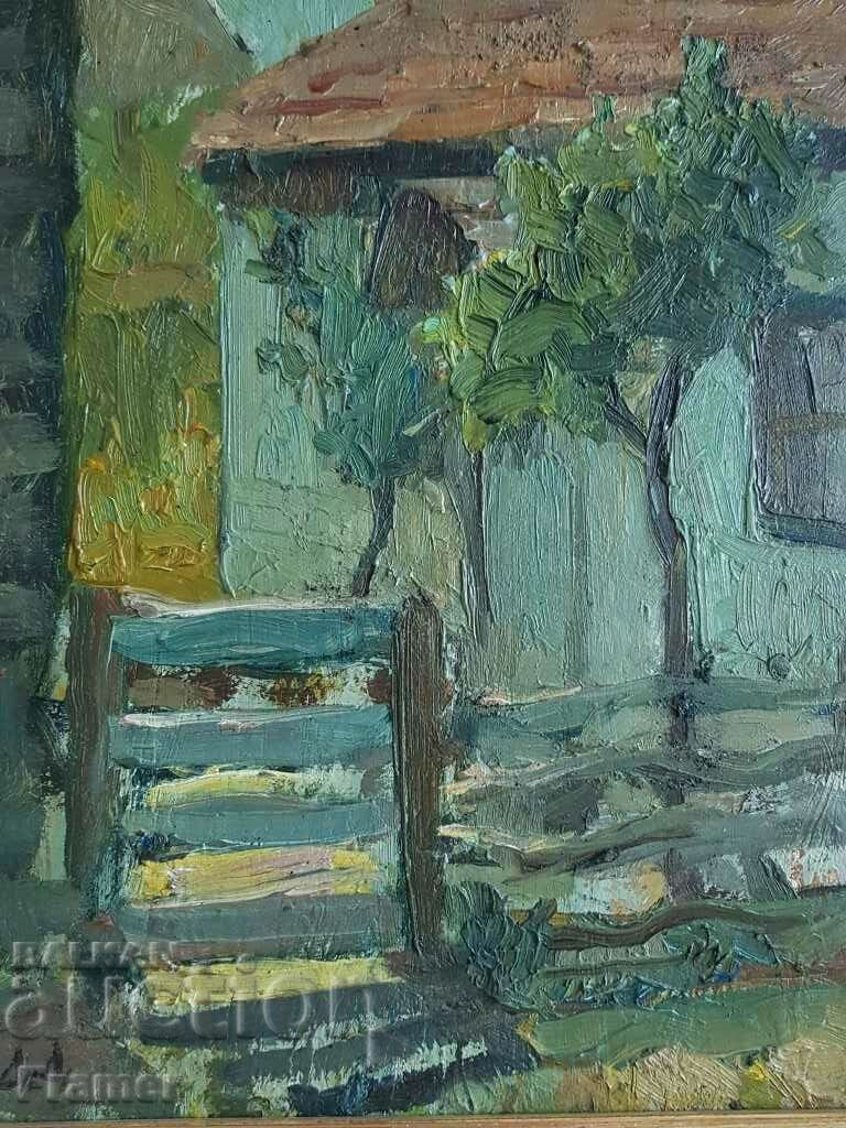 Παράδοση Δανιήλ Δετσέφ 1891-1962 Σωζόπολη ελαιογραφία + Πιστοποιητικό Παράδοση Δανιήλ Δετσέφ 1891-1962 Σωζόπολη ελαιογραφία + Πιστοποιητικό