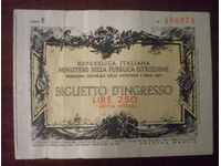 ITALY - £ 250 ENTRY TICKET 1923