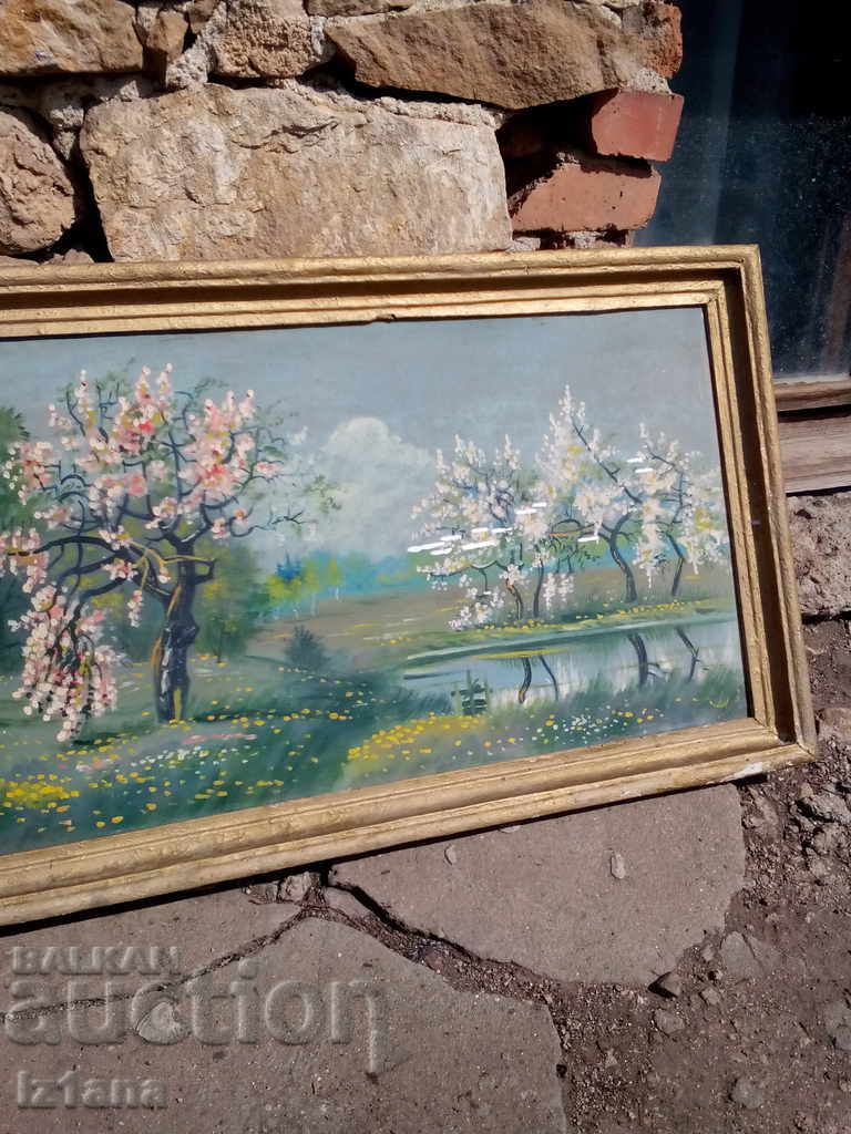 Auction Old painted picture Auction Old painted picture