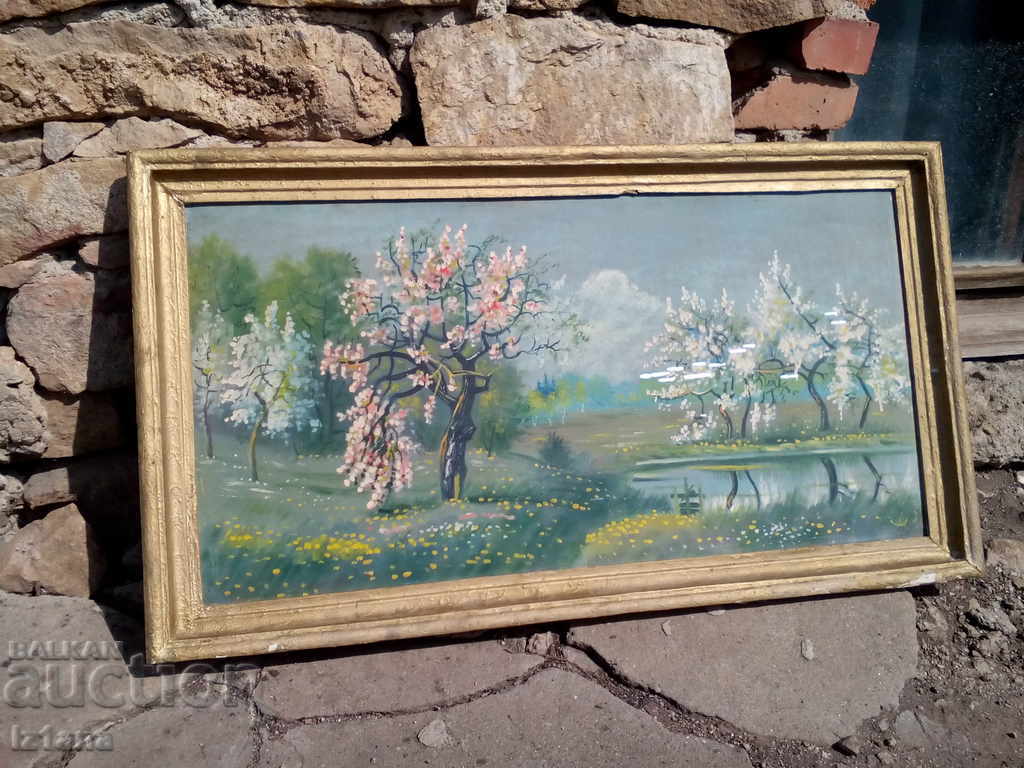 Delivery of Old painted picture Delivery of Old painted picture