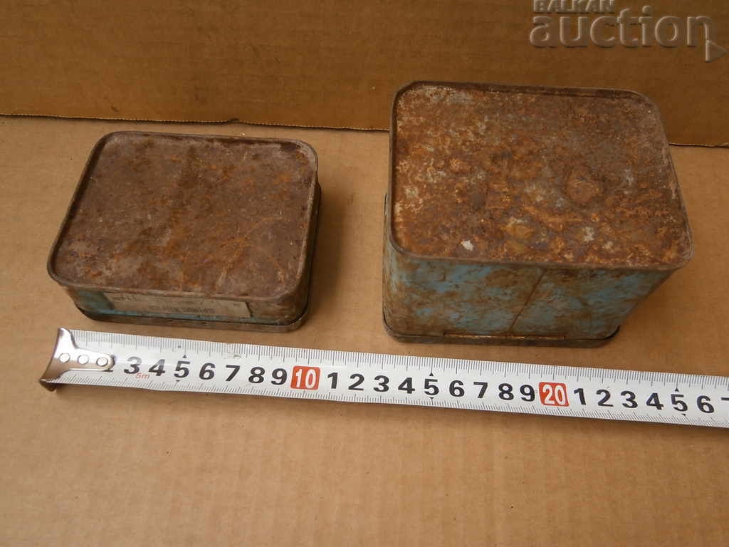 πολλά παλιά κουτιά από κασσίτερο - 5 πολλά παλιά κουτιά από κασσίτερο - 5