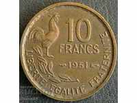 10 φράγκα 1951, Γαλλία