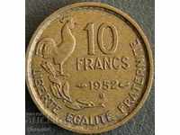 10 francs 1952 B, France