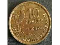 10 Franci 1957, Franța
