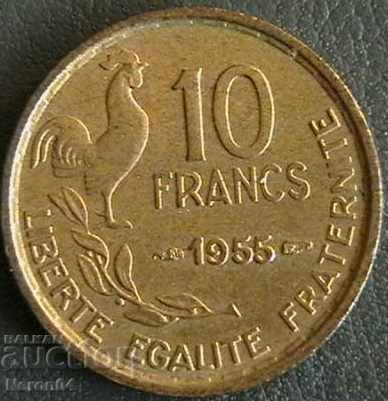 10 franci 1955, Franța