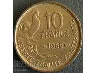 10 franci 1955, Franța