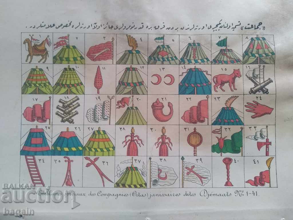Colored Ottoman lithography.