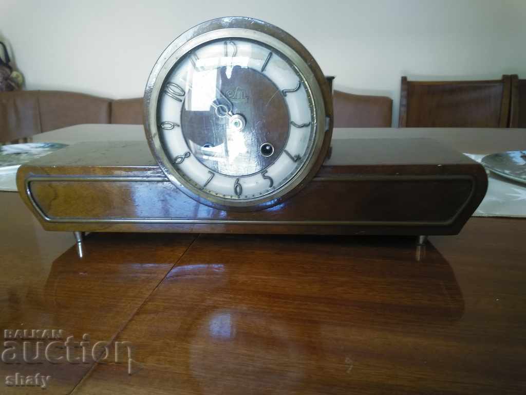 Old mantel clock. Original German watch.