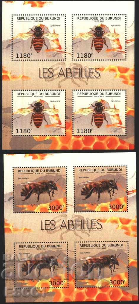 Pure Blocks Insect Bees Fauna 2012 from Burundi with price 90.00 BGN | € 46.02 Pure Blocks Insect Bees Fauna 2012 from Burundi with price 90.00 BGN | € 46.02