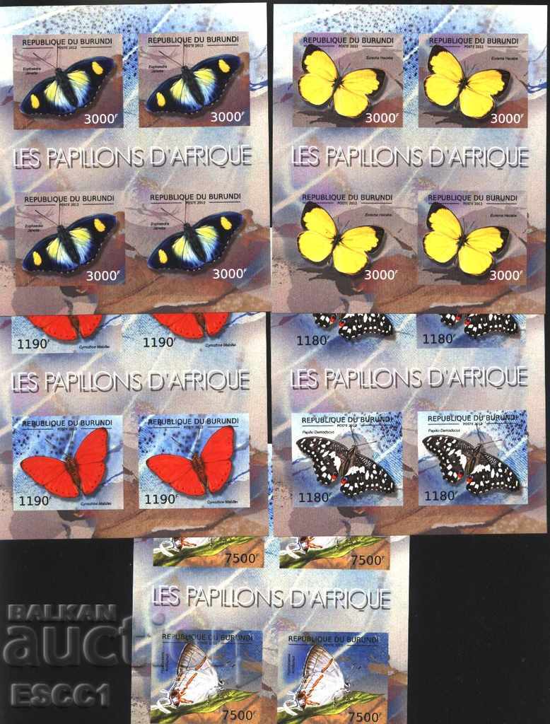 Pure Blocks Perforated Butterfly Fauna 2012 Burundi